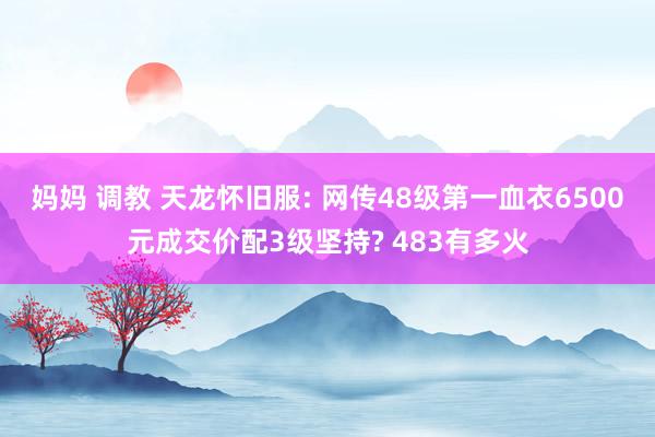 妈妈 调教 天龙怀旧服: 网传48级第一血衣6500元成交价配3级坚持? 483有多火