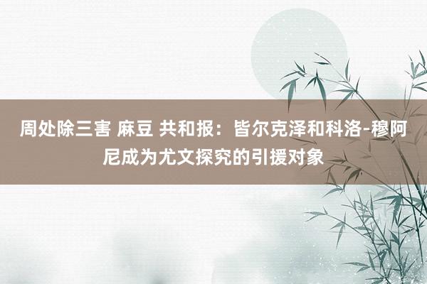 周处除三害 麻豆 共和报：皆尔克泽和科洛-穆阿尼成为尤文探究的引援对象