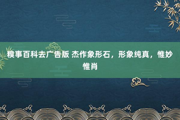 糗事百科去广告版 杰作象形石，形象纯真，惟妙惟肖