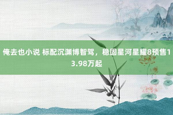 俺去也小说 标配沉渊博智驾，稳固星河星耀8预售13.98万起