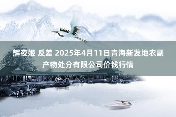 辉夜姬 反差 2025年4月11日青海新发地农副产物处分有限公司价钱行情