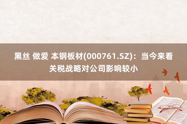 黑丝 做爱 本钢板材(000761.SZ)：当今来看关税战略对公司影响较小
