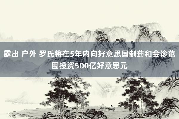 露出 户外 罗氏将在5年内向好意思国制药和会诊范围投资500亿好意思元
