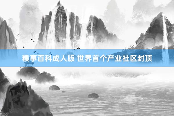 糗事百科成人版 世界首个产业社区封顶