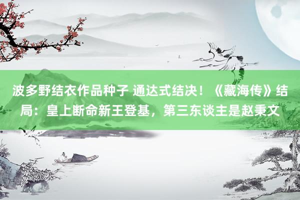 波多野结衣作品种子 通达式结决！《藏海传》结局：皇上断命新王登基，第三东谈主是赵秉文